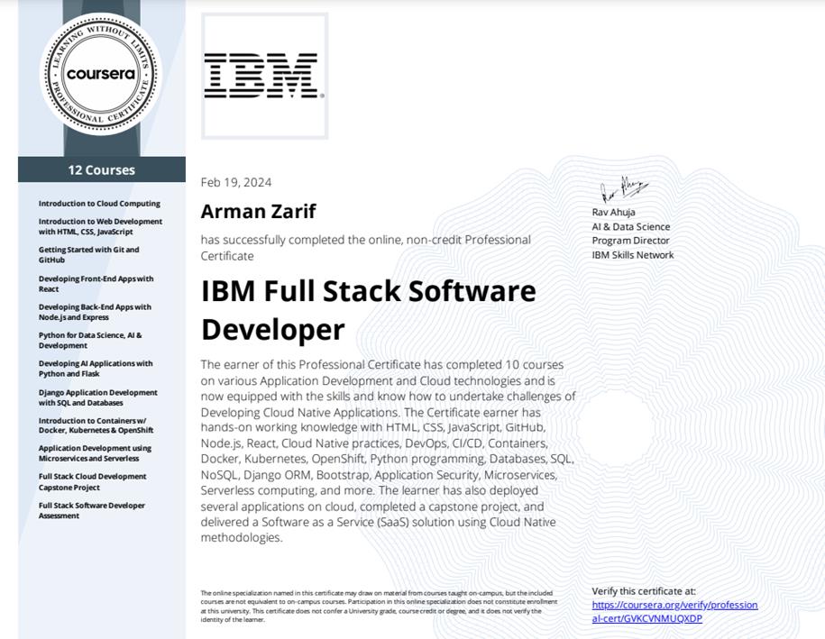 IBM Full Stack Software